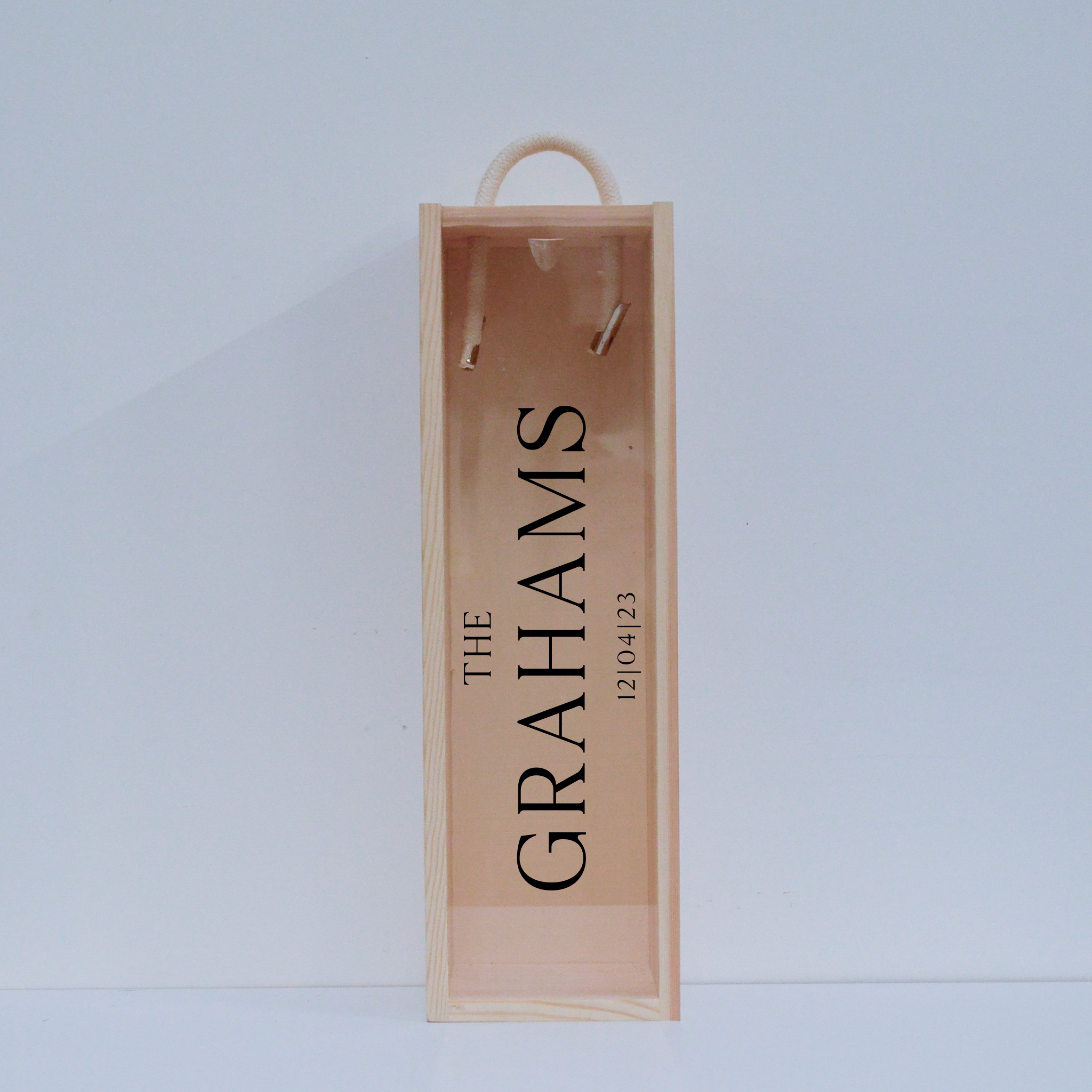 Personalised Bottle Gift Box - Surname