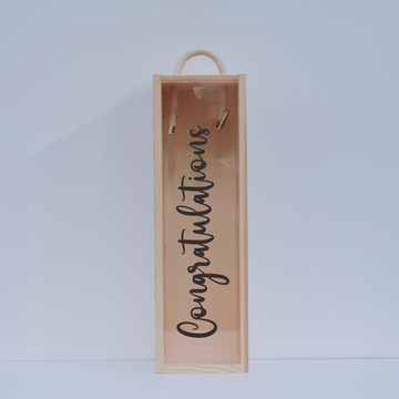 Personalised Bottle Gift Box - Congratulations