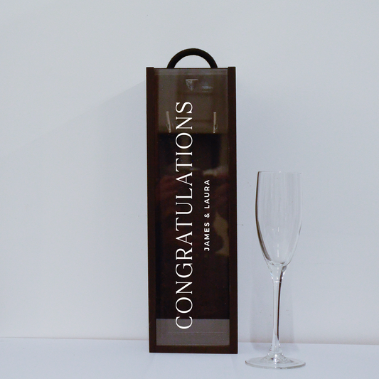 Personalised Bottle Gift Box - Congratulations