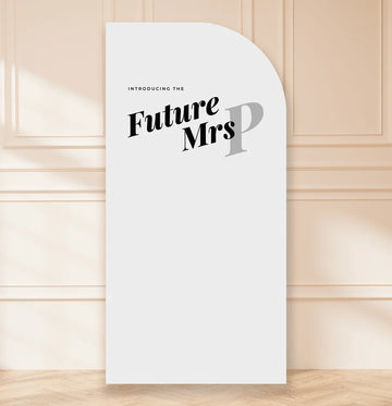 Half Arch 'Future Mrs' Hen Party Backdrop