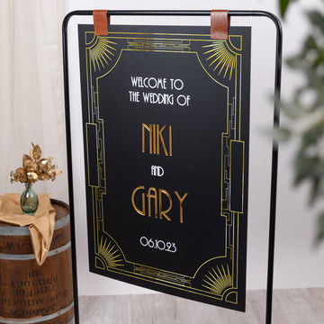 Acrylic Welcome Sign - Great Gatsby Collection