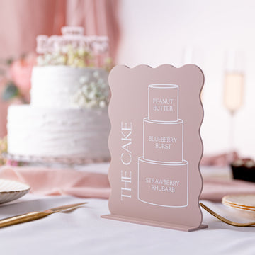 Cake Table Sign - A5 - Wave Collection