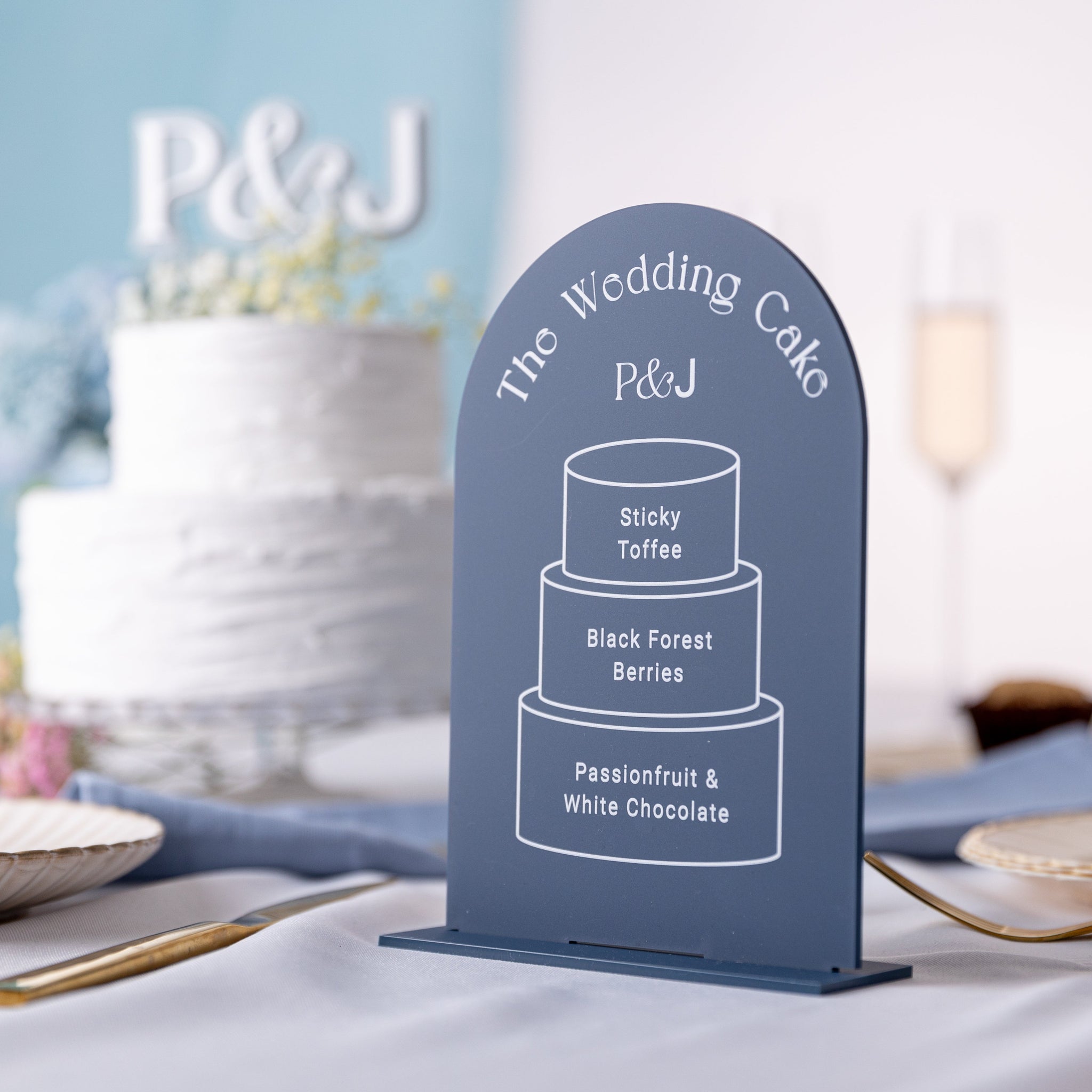 Cake Table Sign - Traditional Twist Collection