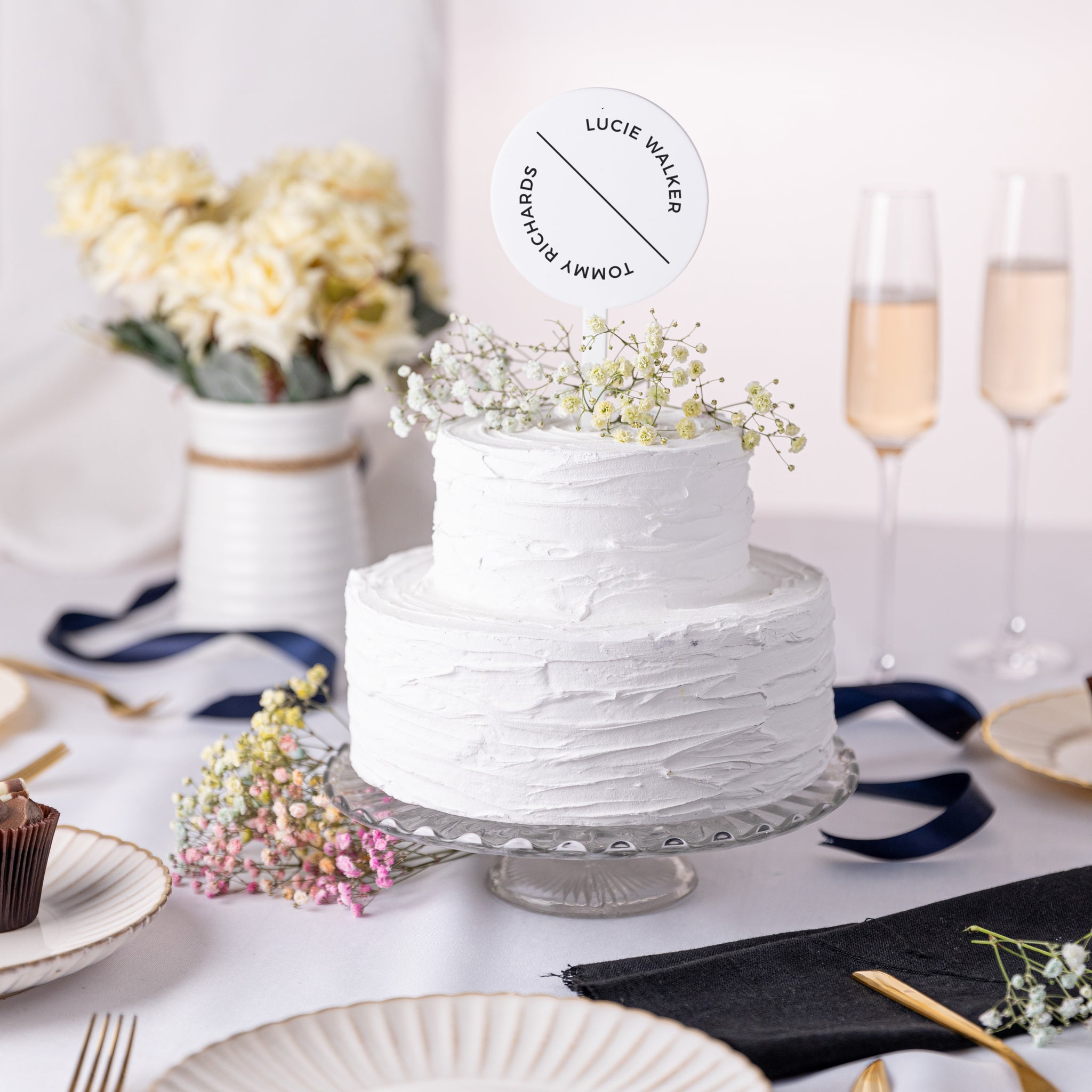 Cake Topper - The Line Collection