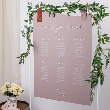 Table Plan - Country Cottage Collection