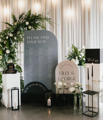 Set of 3 Welcome Sign and Table Plan